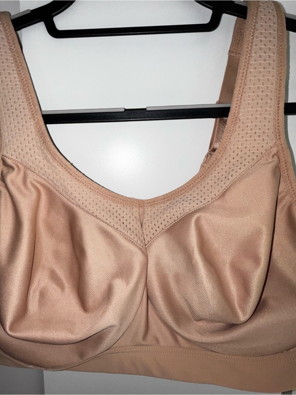 Glamorise Nude Support Bra with Wide Straps
